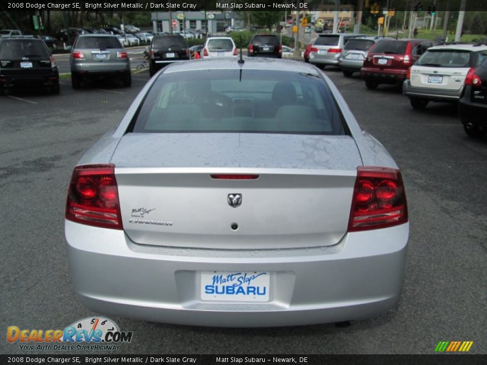 2008 Dodge Charger SE Bright Silver Metallic / Dark Slate Gray Photo #7