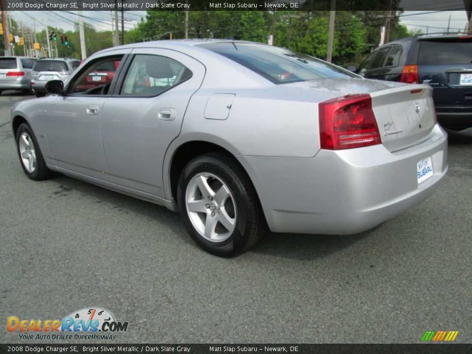 2008 Dodge Charger SE Bright Silver Metallic / Dark Slate Gray Photo #8