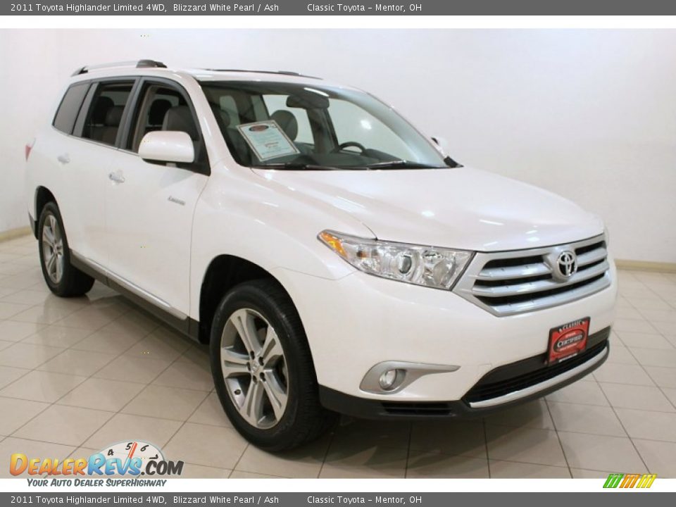 2011 Toyota Highlander Limited 4WD Blizzard White Pearl / Ash Photo #1