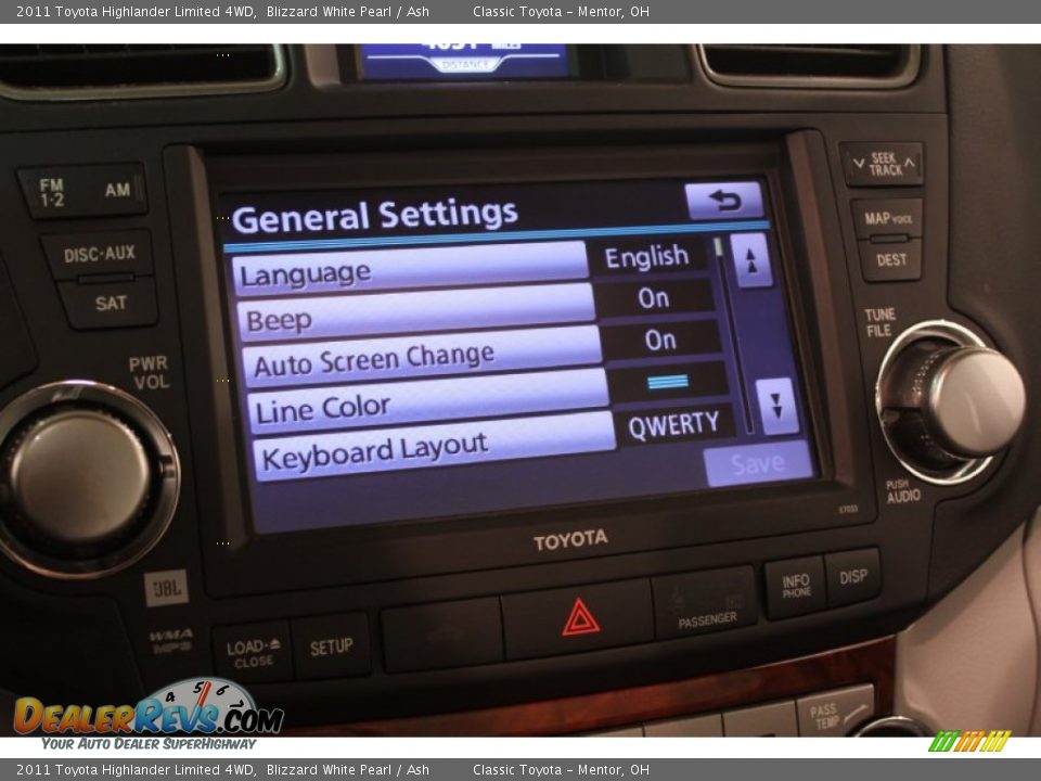 2011 Toyota Highlander Limited 4WD Blizzard White Pearl / Ash Photo #23