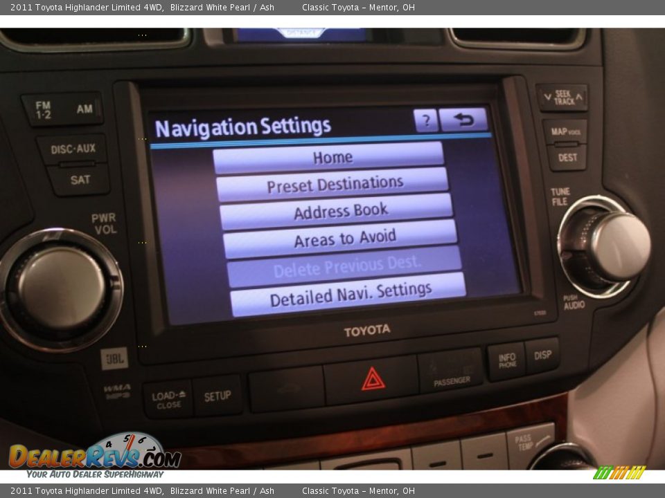 2011 Toyota Highlander Limited 4WD Blizzard White Pearl / Ash Photo #25