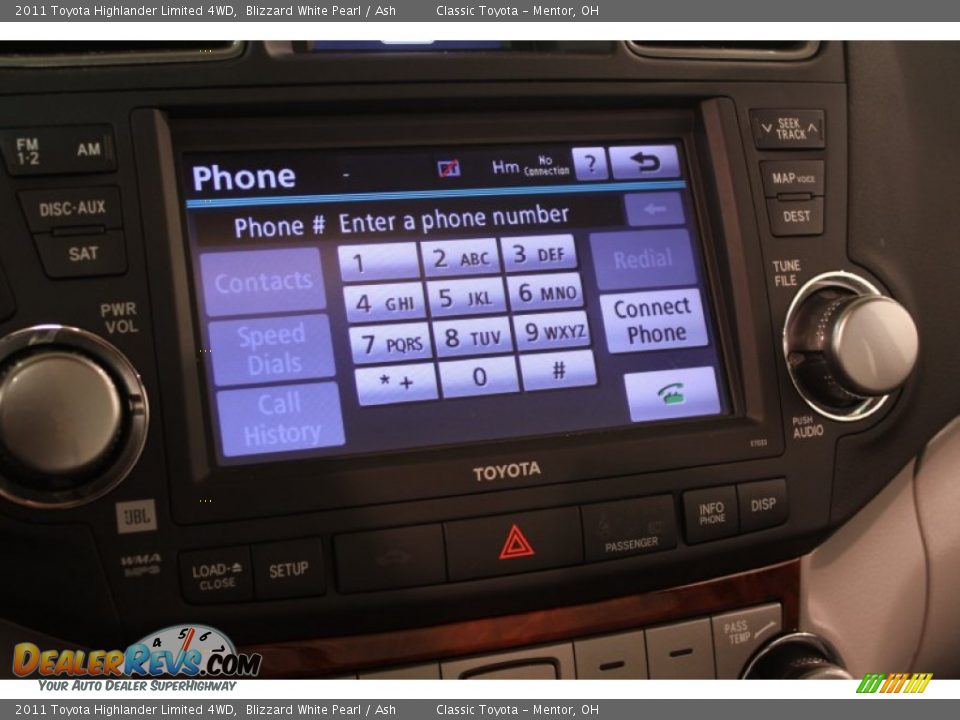 2011 Toyota Highlander Limited 4WD Blizzard White Pearl / Ash Photo #32