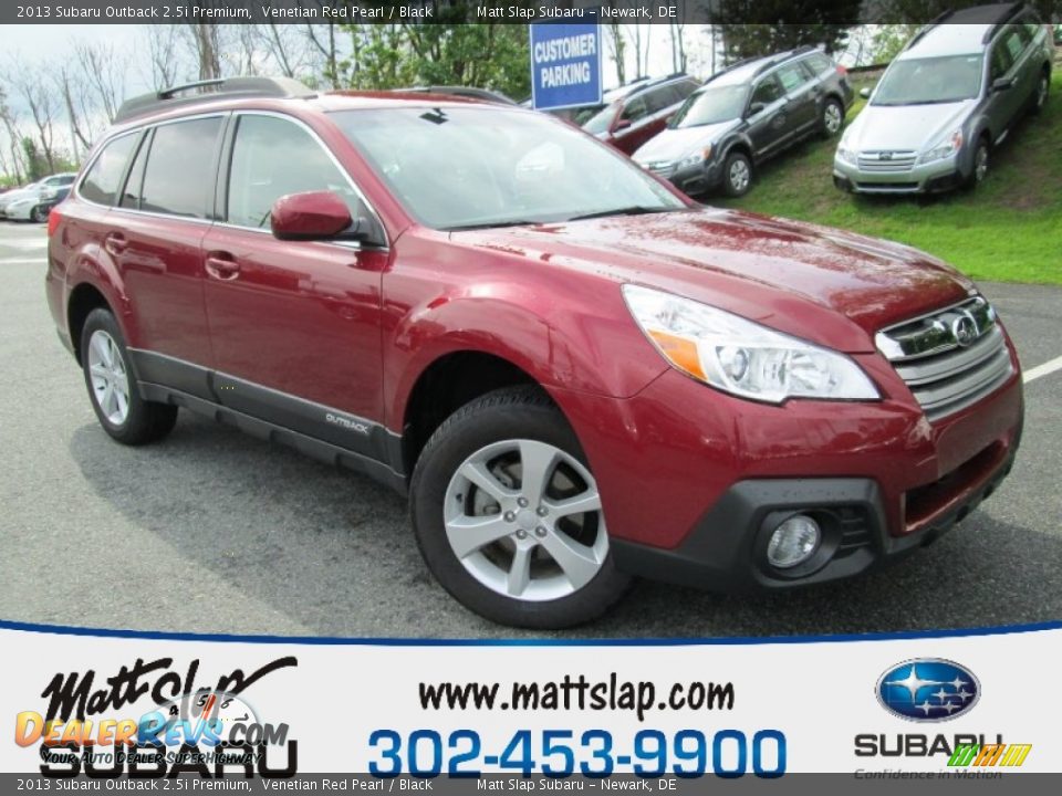 2013 Subaru Outback 2.5i Premium Venetian Red Pearl / Black Photo #1