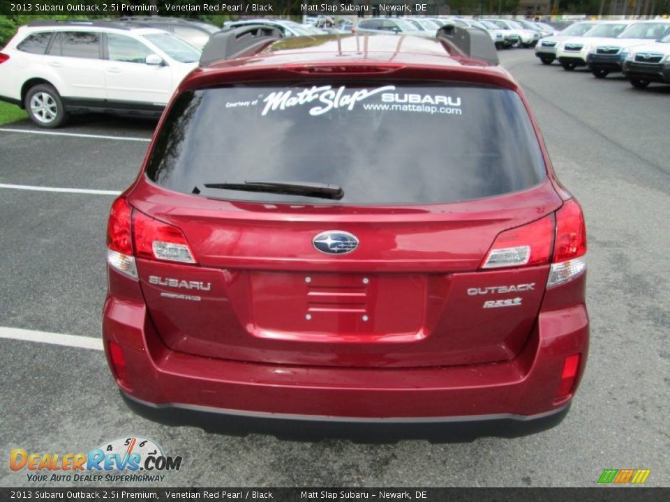 2013 Subaru Outback 2.5i Premium Venetian Red Pearl / Black Photo #7
