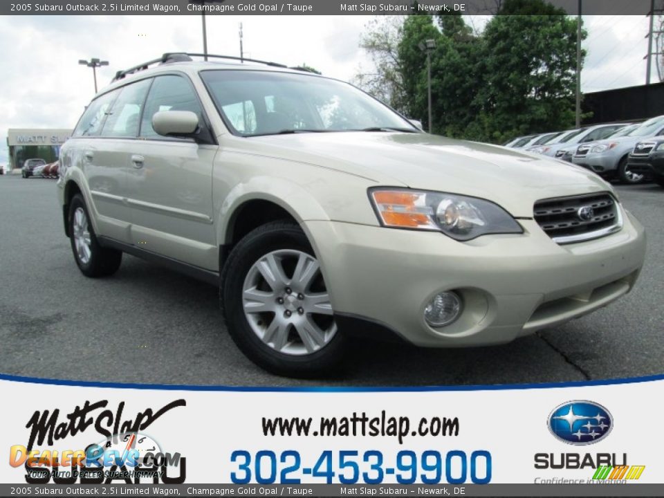 2005 Subaru Outback 2.5i Limited Wagon Champagne Gold Opal / Taupe Photo #1