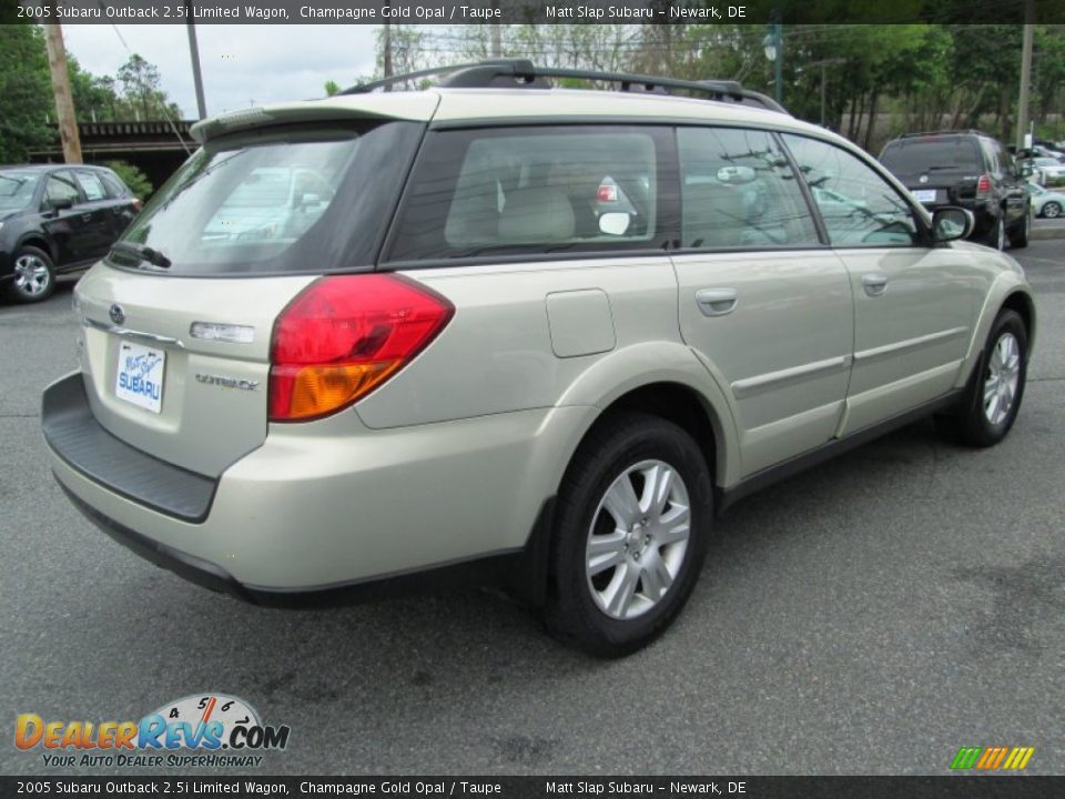 2005 Subaru Outback 2.5i Limited Wagon Champagne Gold Opal / Taupe Photo #6