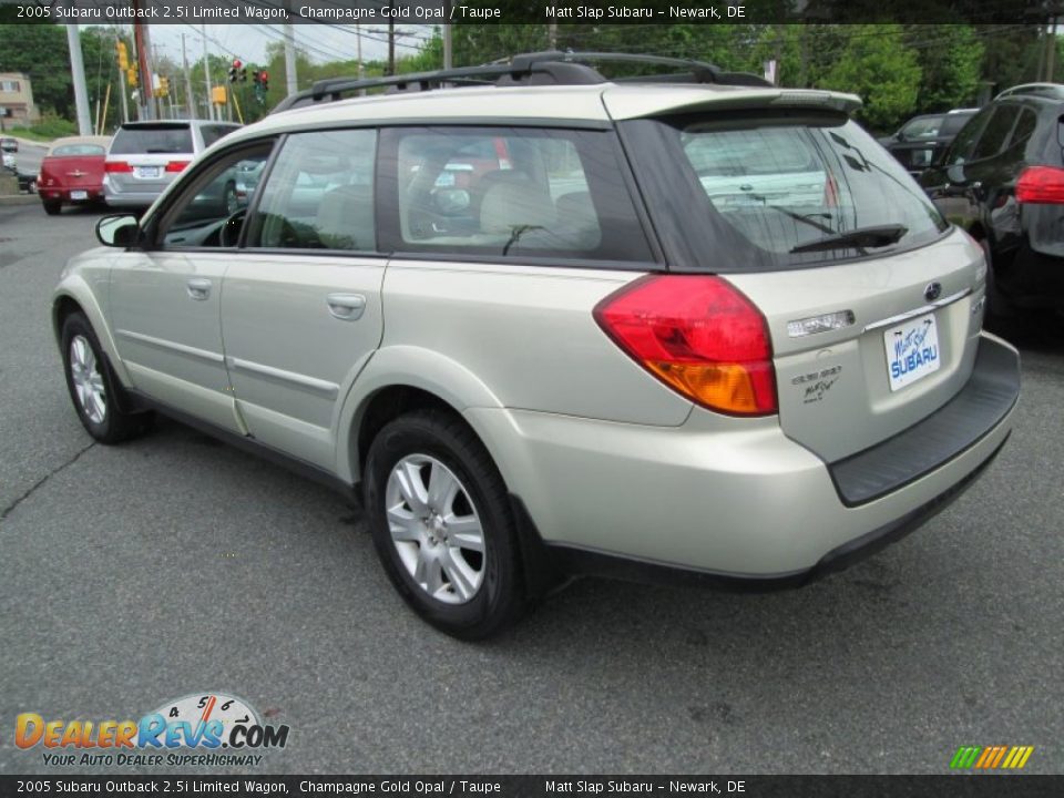 2005 Subaru Outback 2.5i Limited Wagon Champagne Gold Opal / Taupe Photo #8