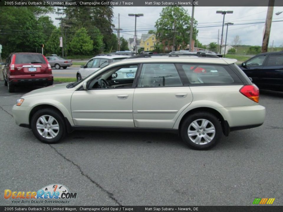 2005 Subaru Outback 2.5i Limited Wagon Champagne Gold Opal / Taupe Photo #9