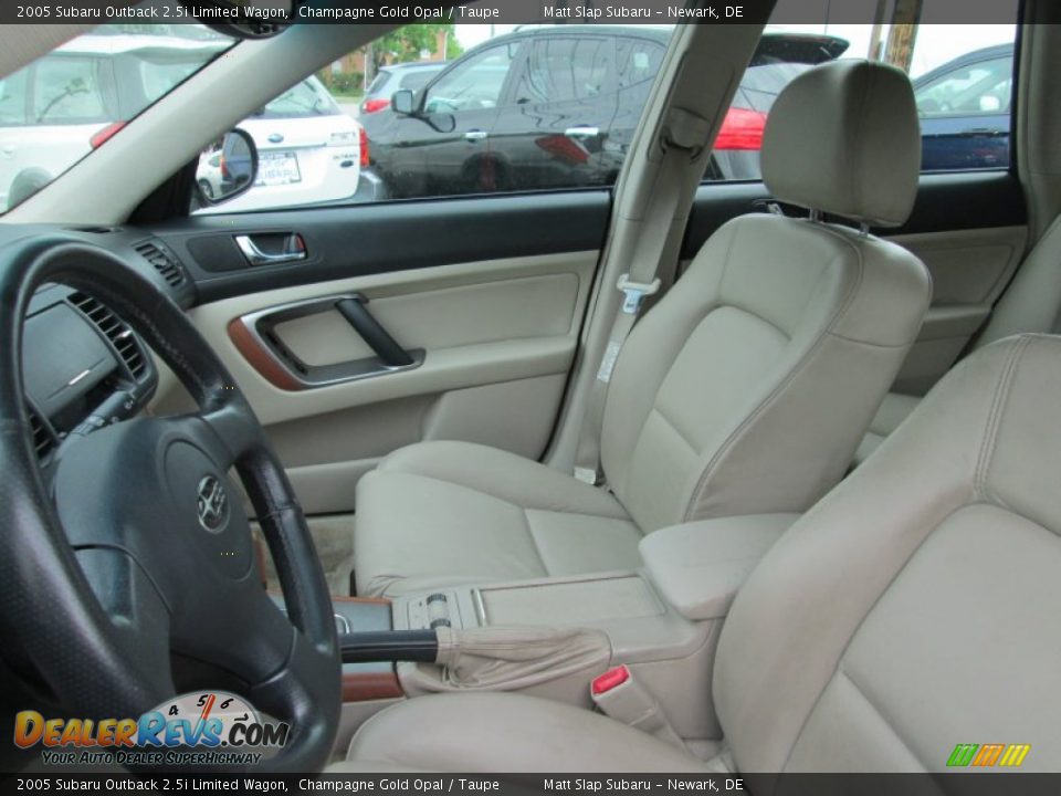 Taupe Interior - 2005 Subaru Outback 2.5i Limited Wagon Photo #14