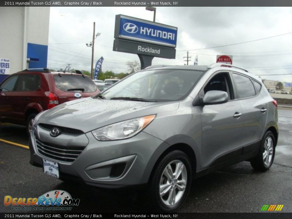 2011 Hyundai Tucson GLS AWD Graphite Gray / Black Photo #1