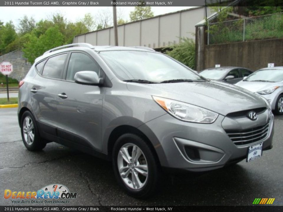 2011 Hyundai Tucson GLS AWD Graphite Gray / Black Photo #3