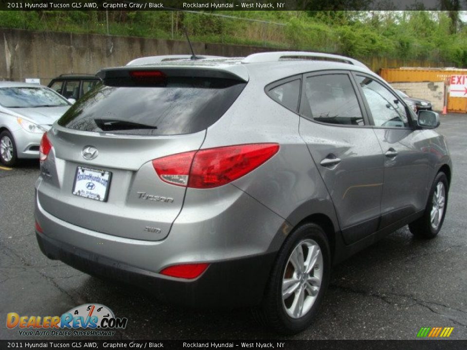 2011 Hyundai Tucson GLS AWD Graphite Gray / Black Photo #4