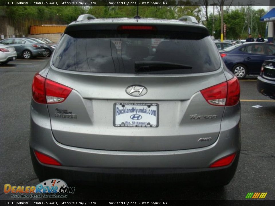 2011 Hyundai Tucson GLS AWD Graphite Gray / Black Photo #5