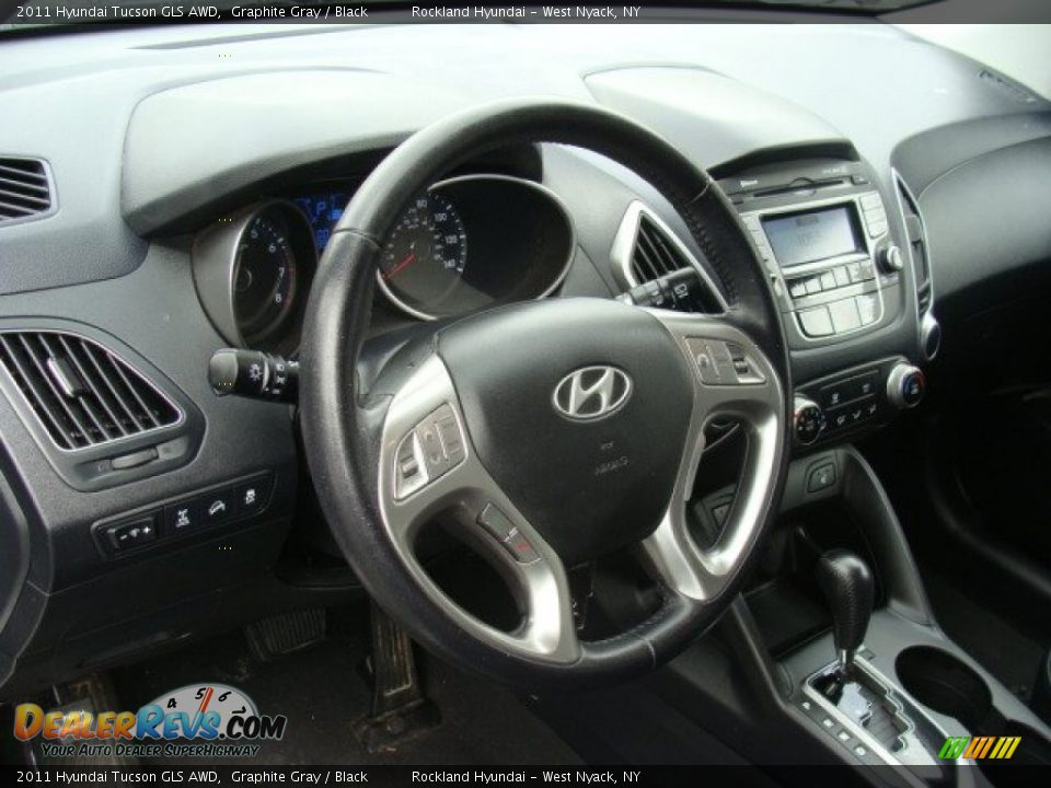 2011 Hyundai Tucson GLS AWD Graphite Gray / Black Photo #9