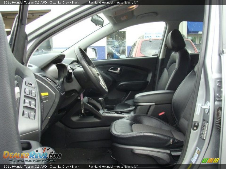 2011 Hyundai Tucson GLS AWD Graphite Gray / Black Photo #10