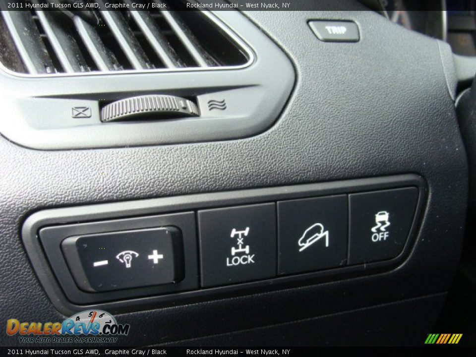 2011 Hyundai Tucson GLS AWD Graphite Gray / Black Photo #12