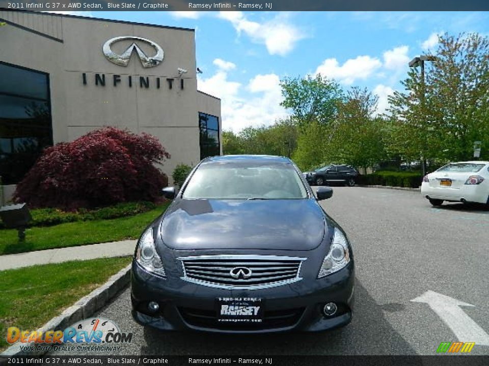 2011 Infiniti G 37 x AWD Sedan Blue Slate / Graphite Photo #1