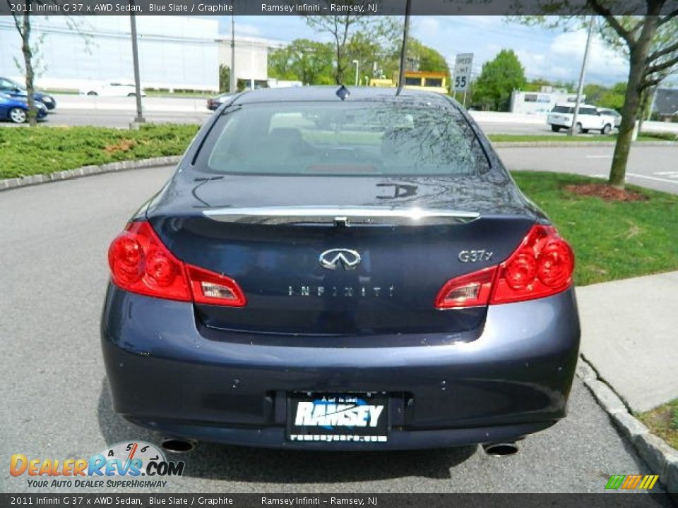 2011 Infiniti G 37 x AWD Sedan Blue Slate / Graphite Photo #5