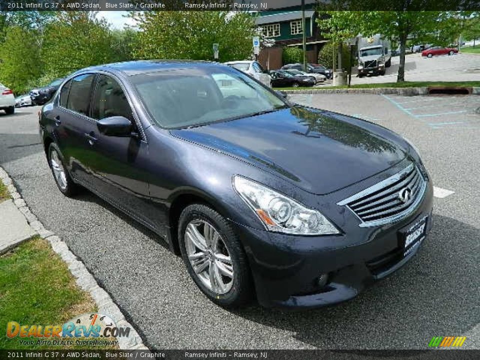 2011 Infiniti G 37 x AWD Sedan Blue Slate / Graphite Photo #7