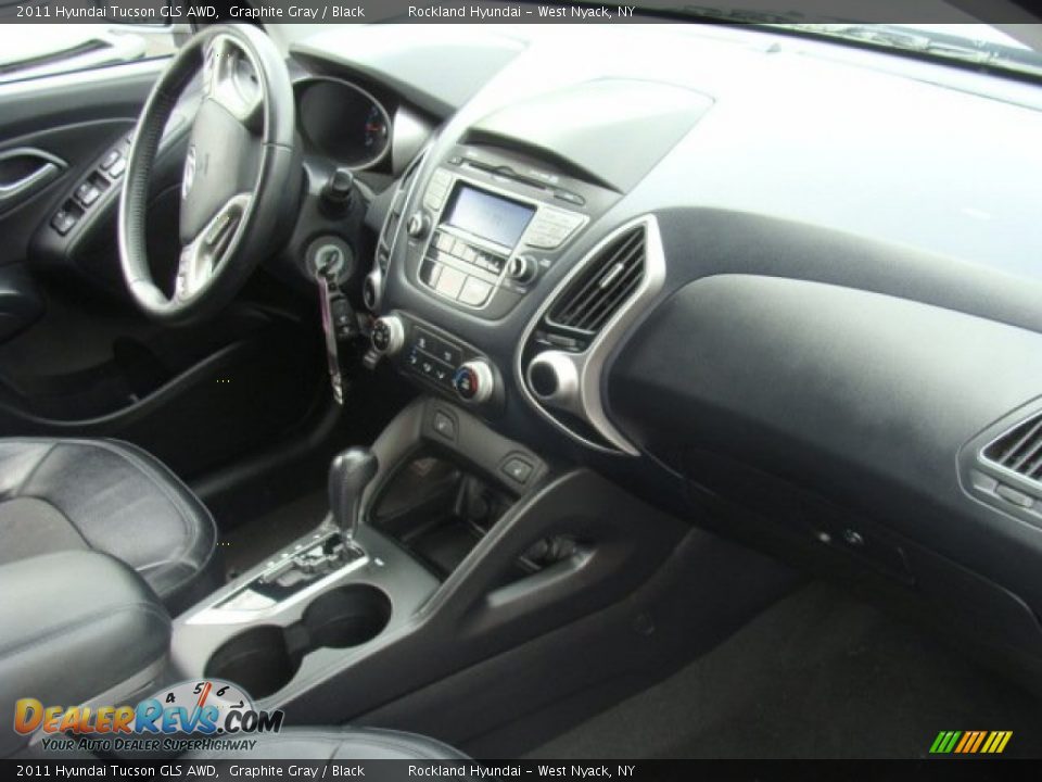 2011 Hyundai Tucson GLS AWD Graphite Gray / Black Photo #24