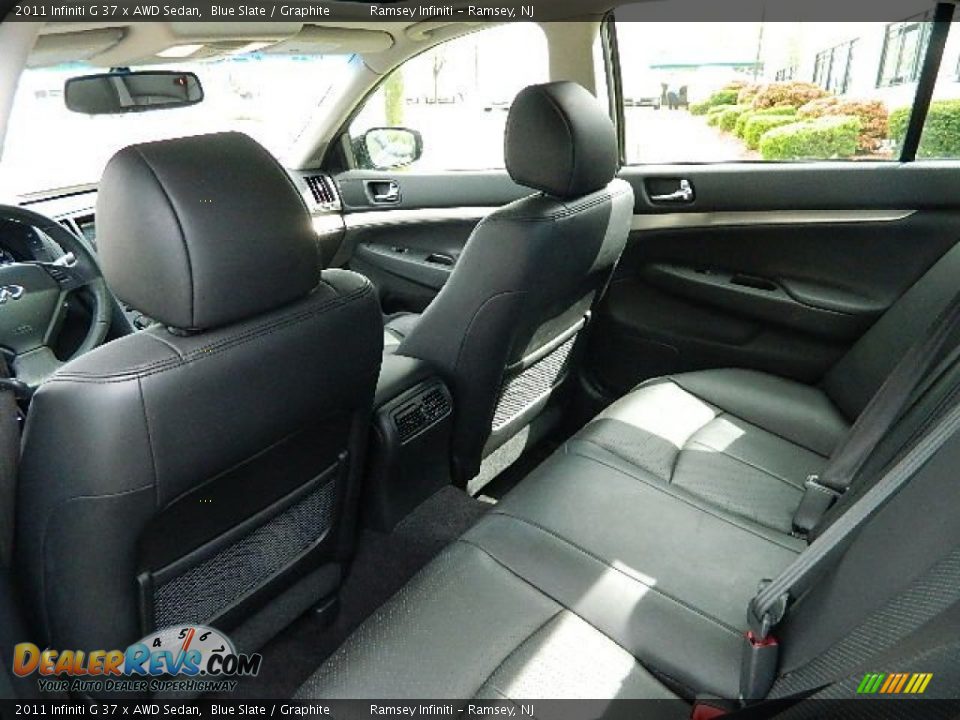 Rear Seat of 2011 Infiniti G 37 x AWD Sedan Photo #11