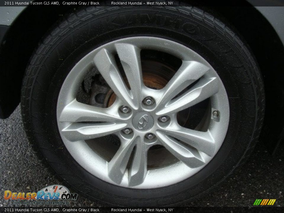 2011 Hyundai Tucson GLS AWD Graphite Gray / Black Photo #26