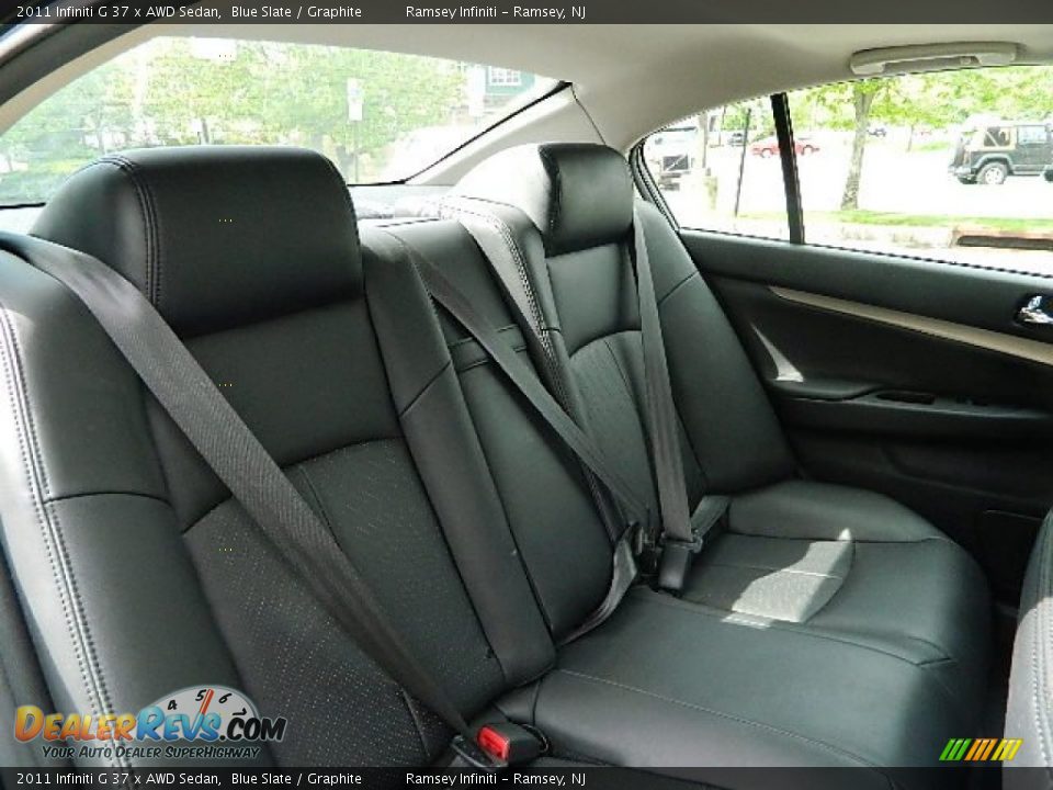 Rear Seat of 2011 Infiniti G 37 x AWD Sedan Photo #13