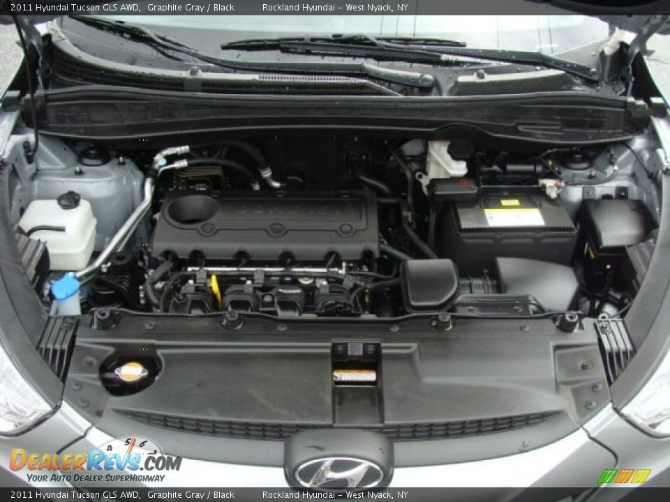 2011 Hyundai Tucson GLS AWD Graphite Gray / Black Photo #28