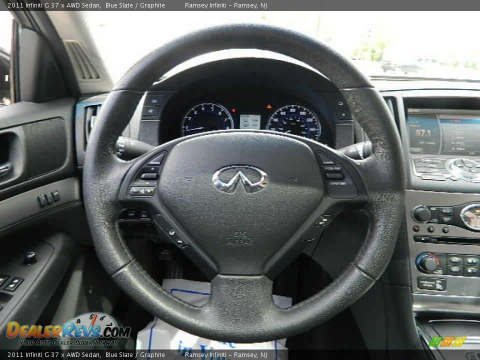 2011 Infiniti G 37 x AWD Sedan Steering Wheel Photo #16