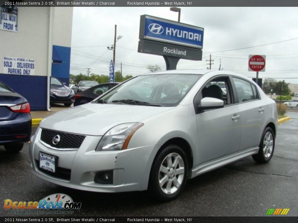 2011 Nissan Sentra 2.0 SR Brilliant Silver Metallic / Charcoal Photo #1