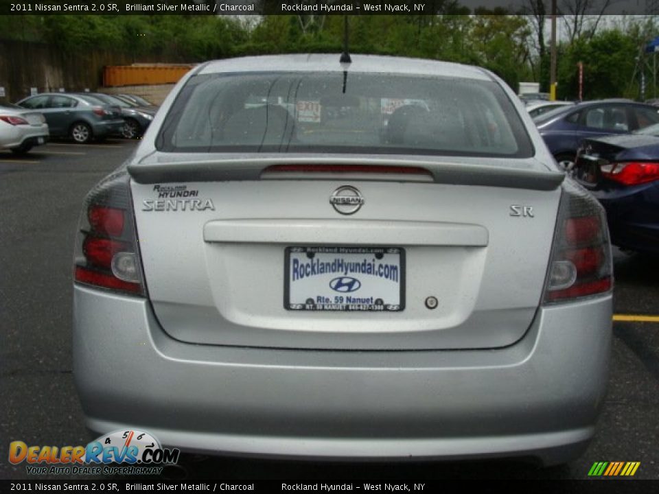 2011 Nissan Sentra 2.0 SR Brilliant Silver Metallic / Charcoal Photo #5