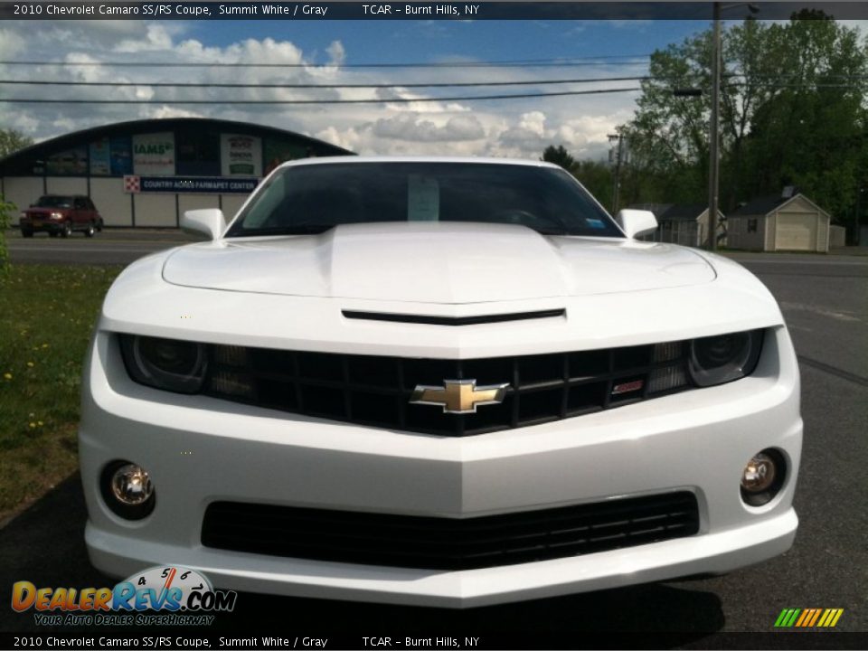 2010 Chevrolet Camaro SS/RS Coupe Summit White / Gray Photo #3