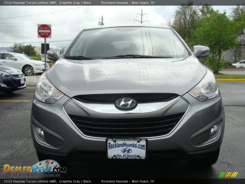 2010 Hyundai Tucson Limited AWD Graphite Gray / Black Photo #2