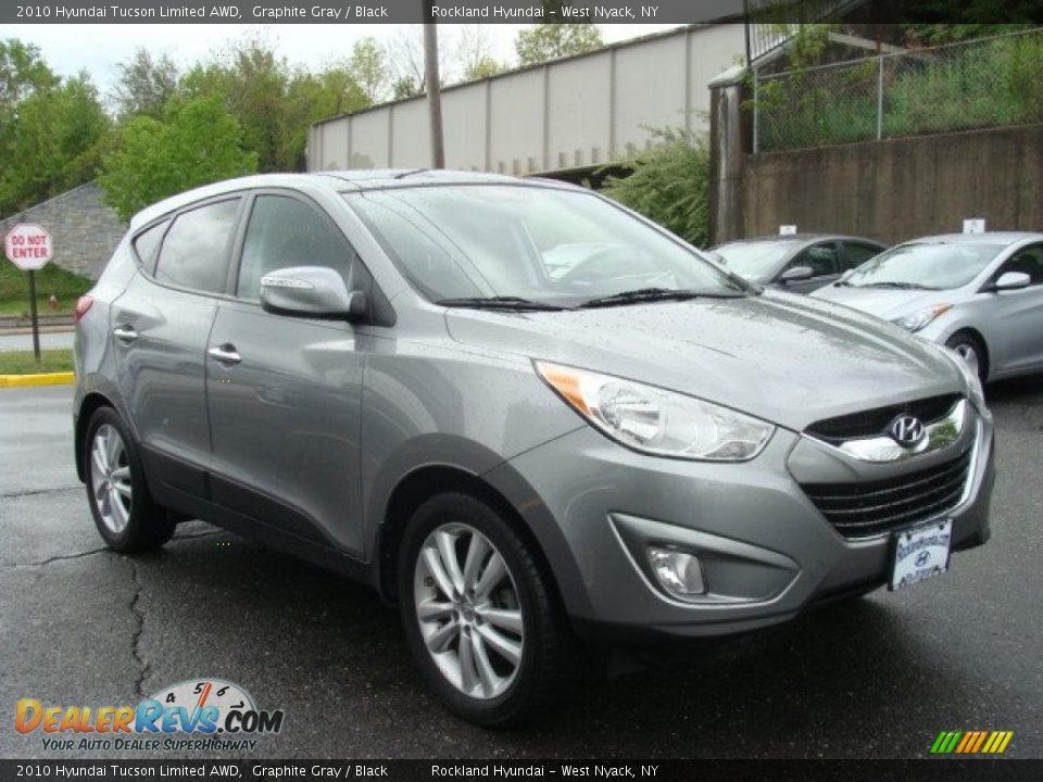 2010 Hyundai Tucson Limited AWD Graphite Gray / Black Photo #3