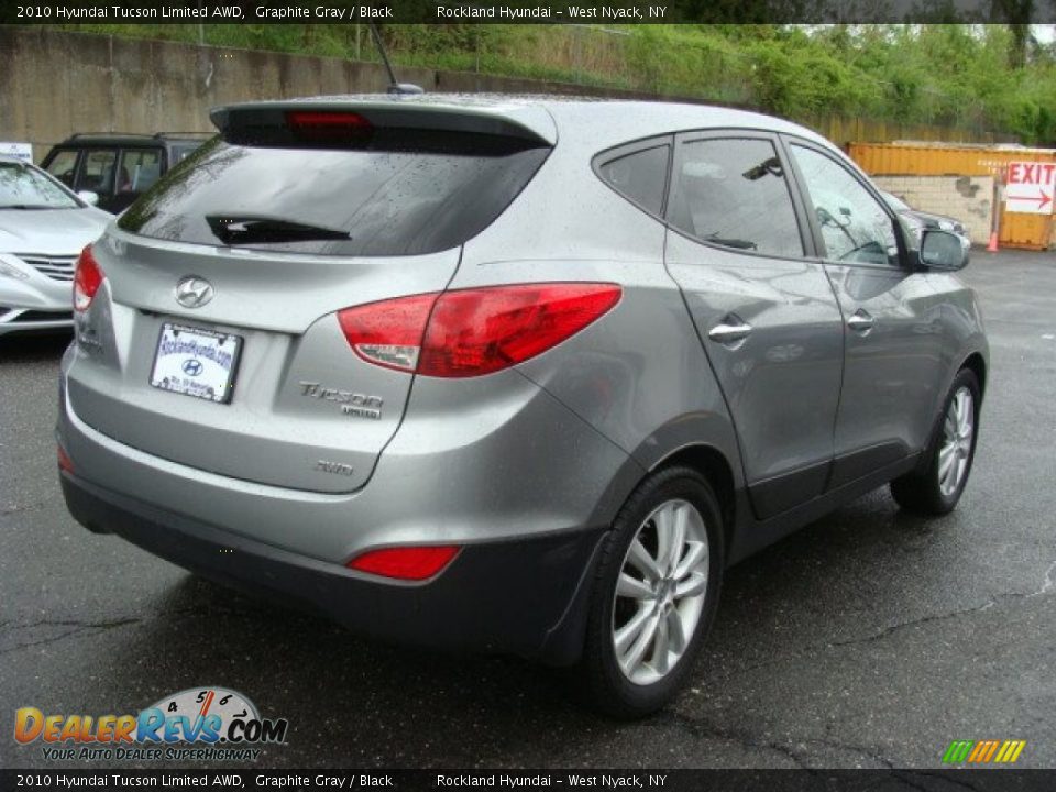 2010 Hyundai Tucson Limited AWD Graphite Gray / Black Photo #4