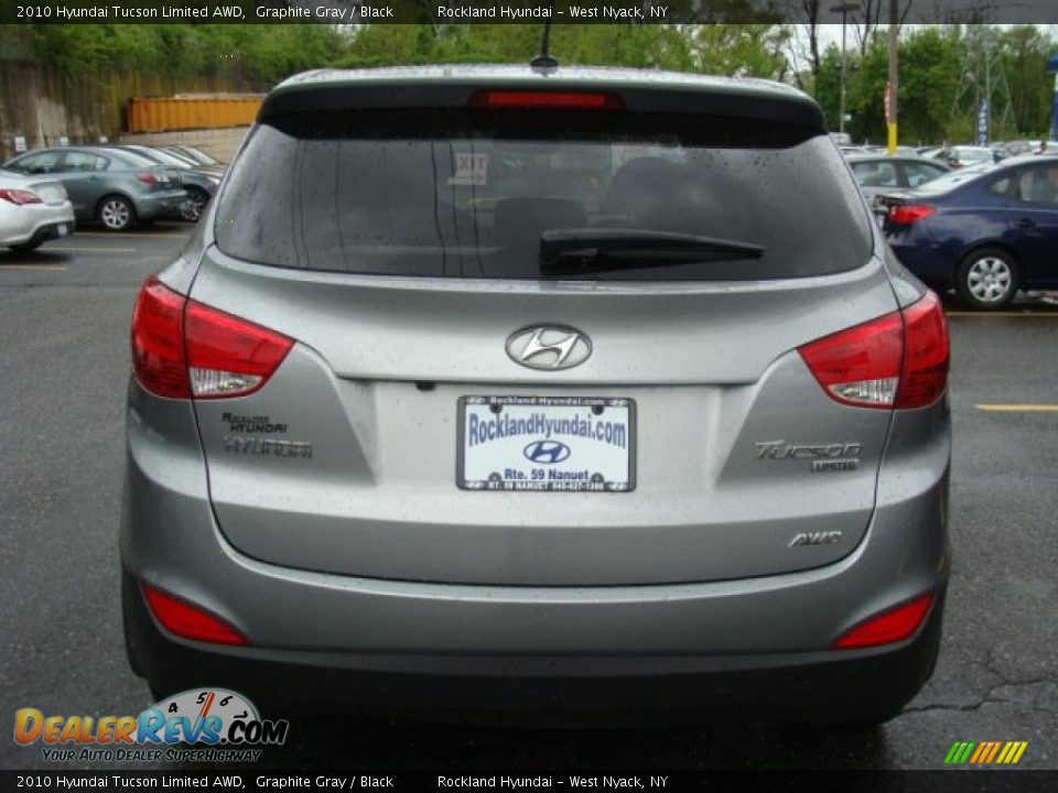 2010 Hyundai Tucson Limited AWD Graphite Gray / Black Photo #5