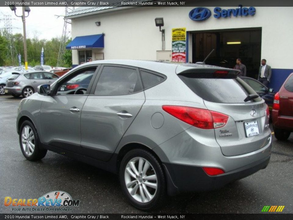 2010 Hyundai Tucson Limited AWD Graphite Gray / Black Photo #6