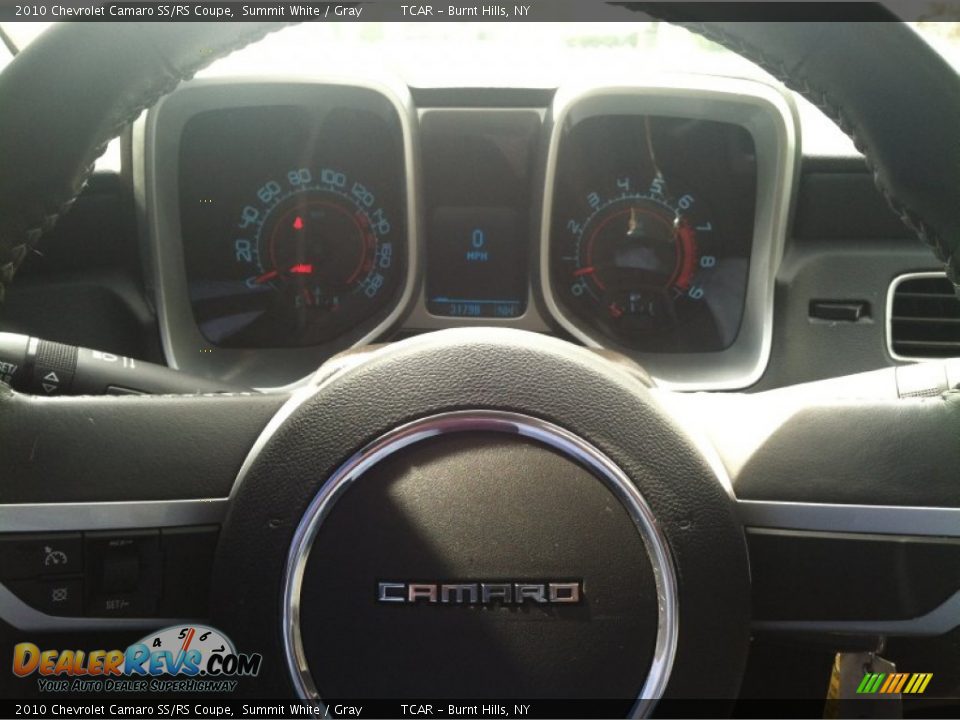 2010 Chevrolet Camaro SS/RS Coupe Summit White / Gray Photo #13