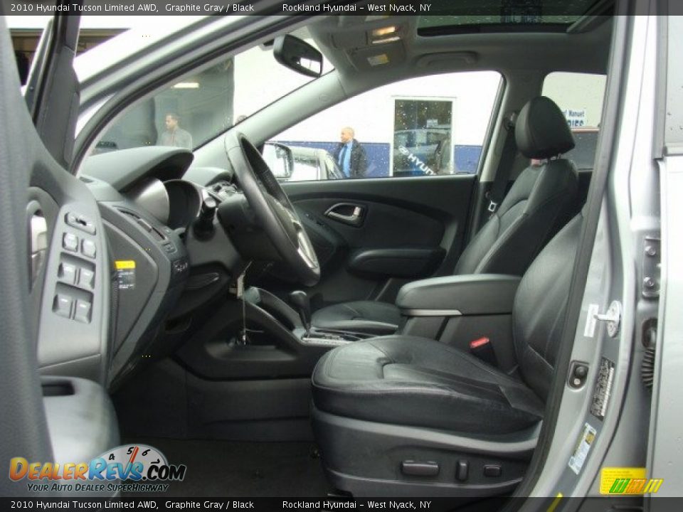 2010 Hyundai Tucson Limited AWD Graphite Gray / Black Photo #10