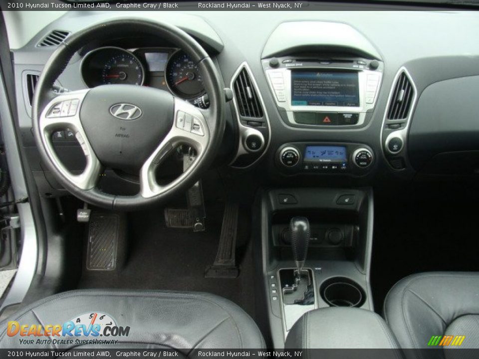 2010 Hyundai Tucson Limited AWD Graphite Gray / Black Photo #12