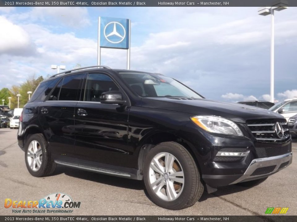 2013 Mercedes-Benz ML 350 BlueTEC 4Matic Obsidian Black Metallic / Black Photo #3