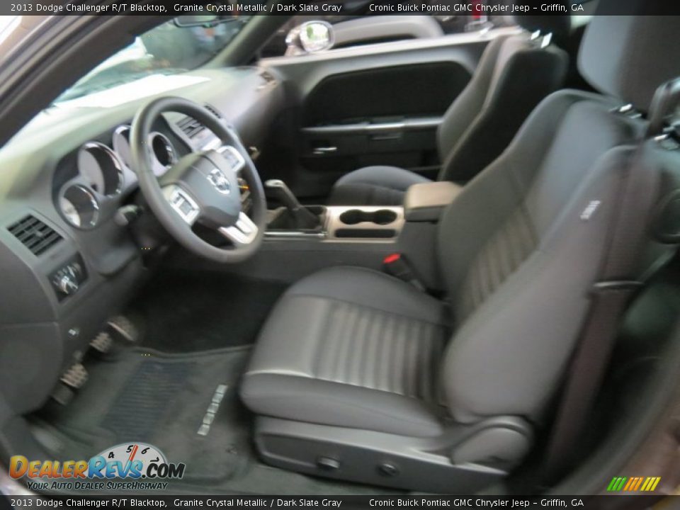 2013 Dodge Challenger R/T Blacktop Granite Crystal Metallic / Dark Slate Gray Photo #10