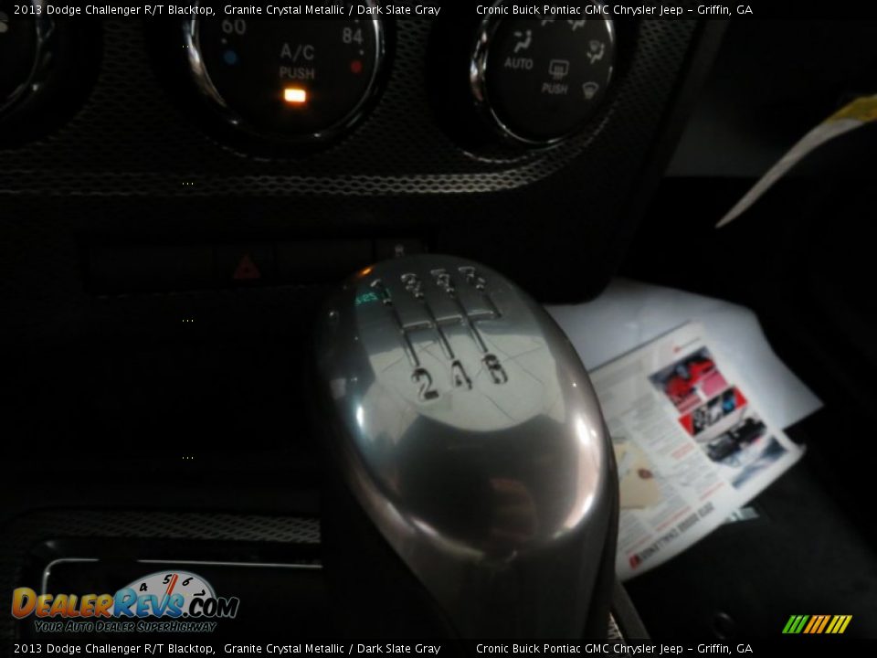 2013 Dodge Challenger R/T Blacktop Granite Crystal Metallic / Dark Slate Gray Photo #16