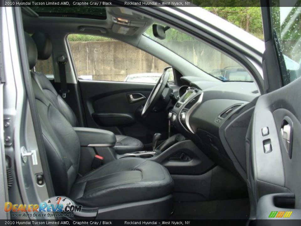 2010 Hyundai Tucson Limited AWD Graphite Gray / Black Photo #27