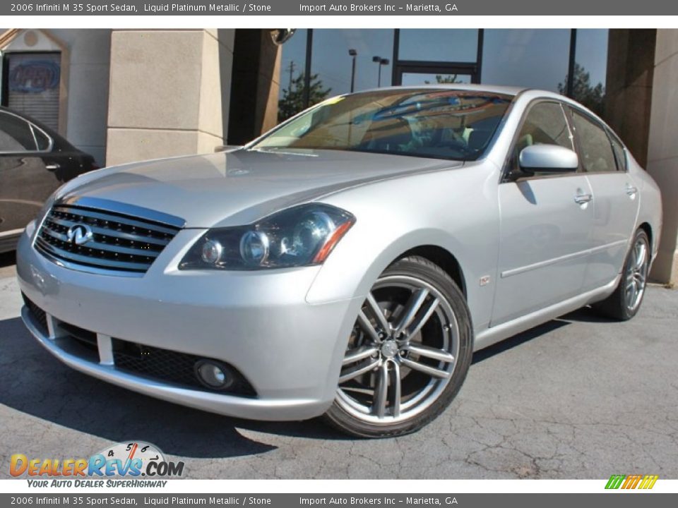 2006 Infiniti M 35 Sport Sedan Liquid Platinum Metallic / Stone Photo #1