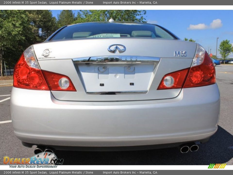2006 Infiniti M 35 Sport Sedan Liquid Platinum Metallic / Stone Photo #4