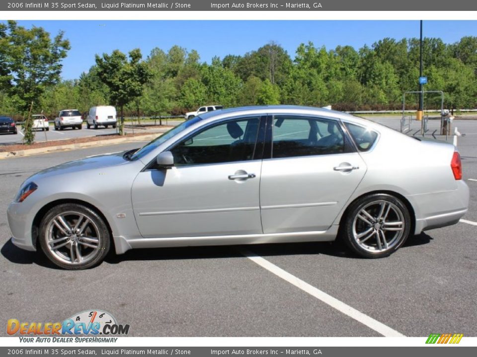 2006 Infiniti M 35 Sport Sedan Liquid Platinum Metallic / Stone Photo #6