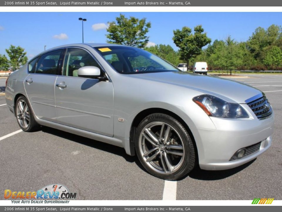 2006 Infiniti M 35 Sport Sedan Liquid Platinum Metallic / Stone Photo #9