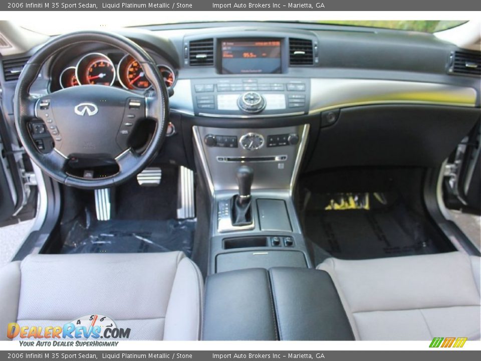 2006 Infiniti M 35 Sport Sedan Liquid Platinum Metallic / Stone Photo #11