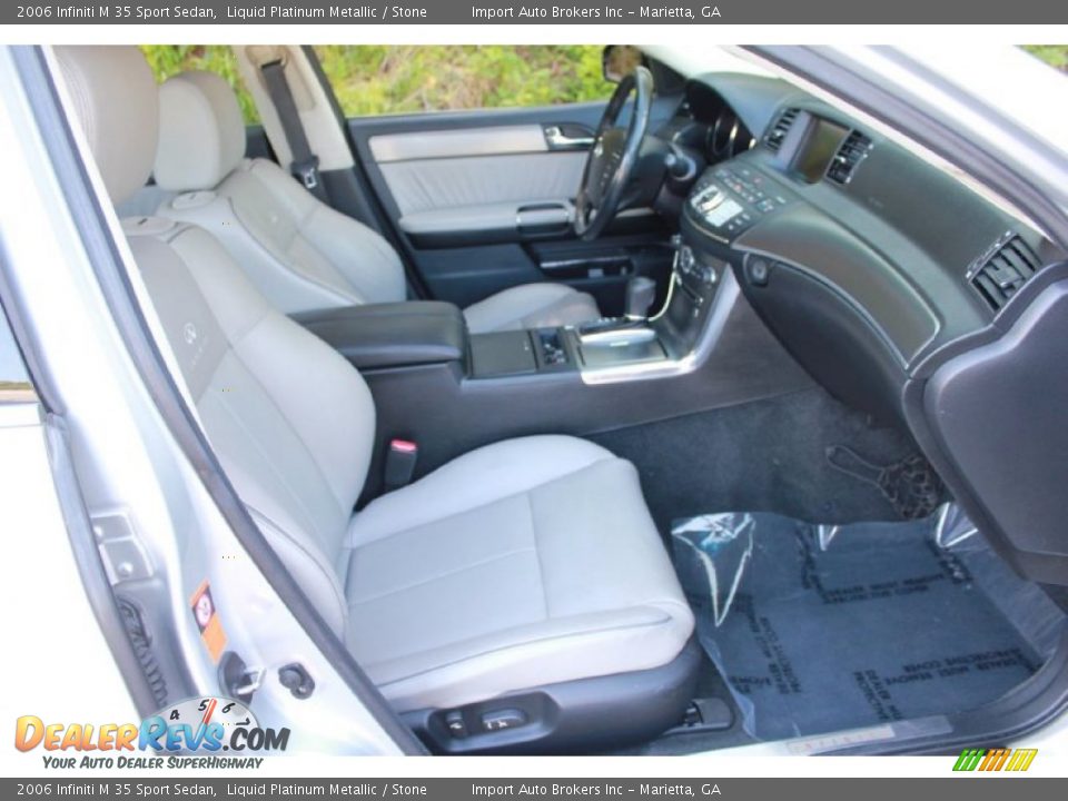 2006 Infiniti M 35 Sport Sedan Liquid Platinum Metallic / Stone Photo #14